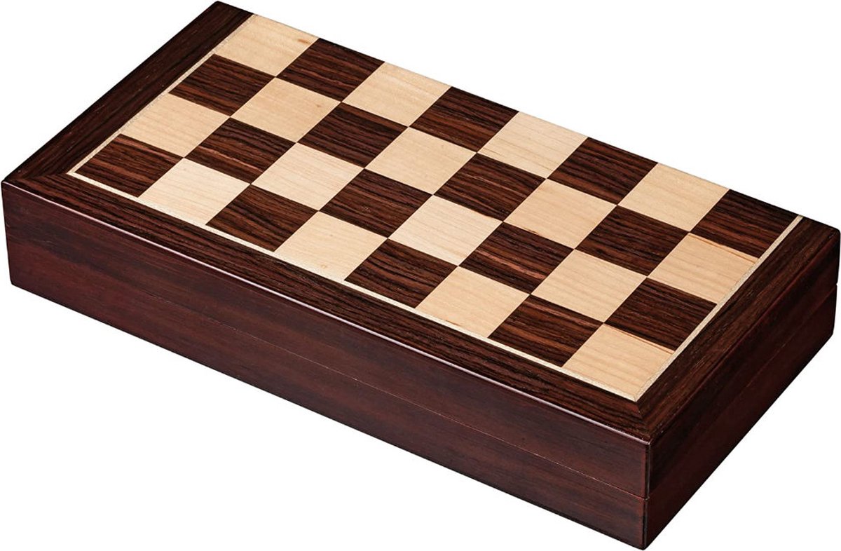 Philos scacchiera dama backgammon, campo cassetta 30 mm, altezza re 63 mm