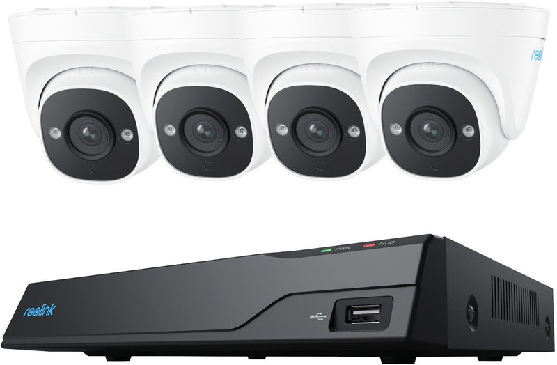 Reolink NVS8-5MD4 - Sistema di telecamere di sicurezza da 5 MP, NVR a 8 canali con HDD da 2 TB integrato, rilevamento di persone, veicoli e animali