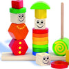 Figure di puzzle di stapel in legno Eichhorn
