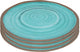 Bo-camp - dinerbord - halo - 4 stuks - melamine - aqua