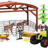 Toi-toys Ackers Ville Horse Stable con set di luce e suono di suoni, 14dlg.