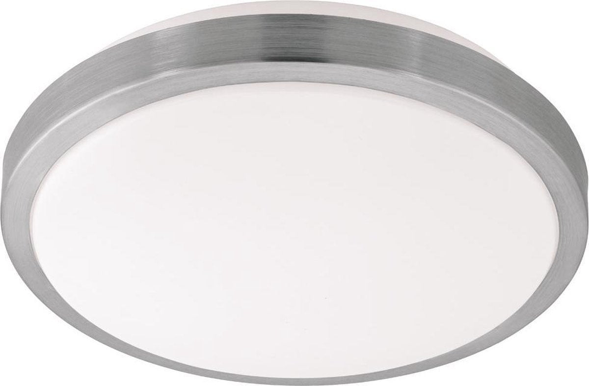 Eglo competa 1 - wand plafondlamp - 1 lichts - ø325mm. - wit, nikkel-mat