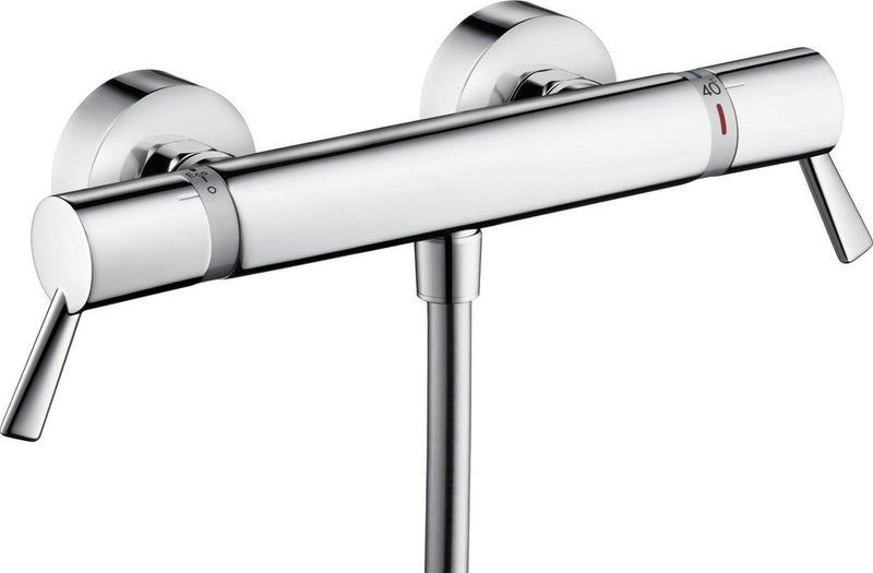 Grifo termostático para ducha Hansgrohe Ecostat Comfort Care - con mangos extendidos - distancia entre ejes 15 cm - cromo
