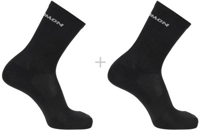 Salomon - calzini crew evasion | Confezione da 2 | calzini | taglia m 39-41 - nero