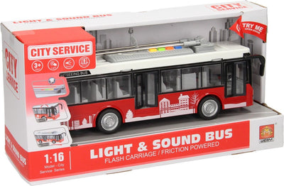 city ​​bus with light and sound