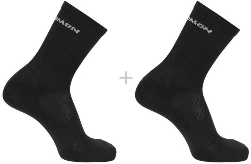 Salomon - calcetines evasion crew | paquete de 2 | calcetines | talla l 42-44 - negro