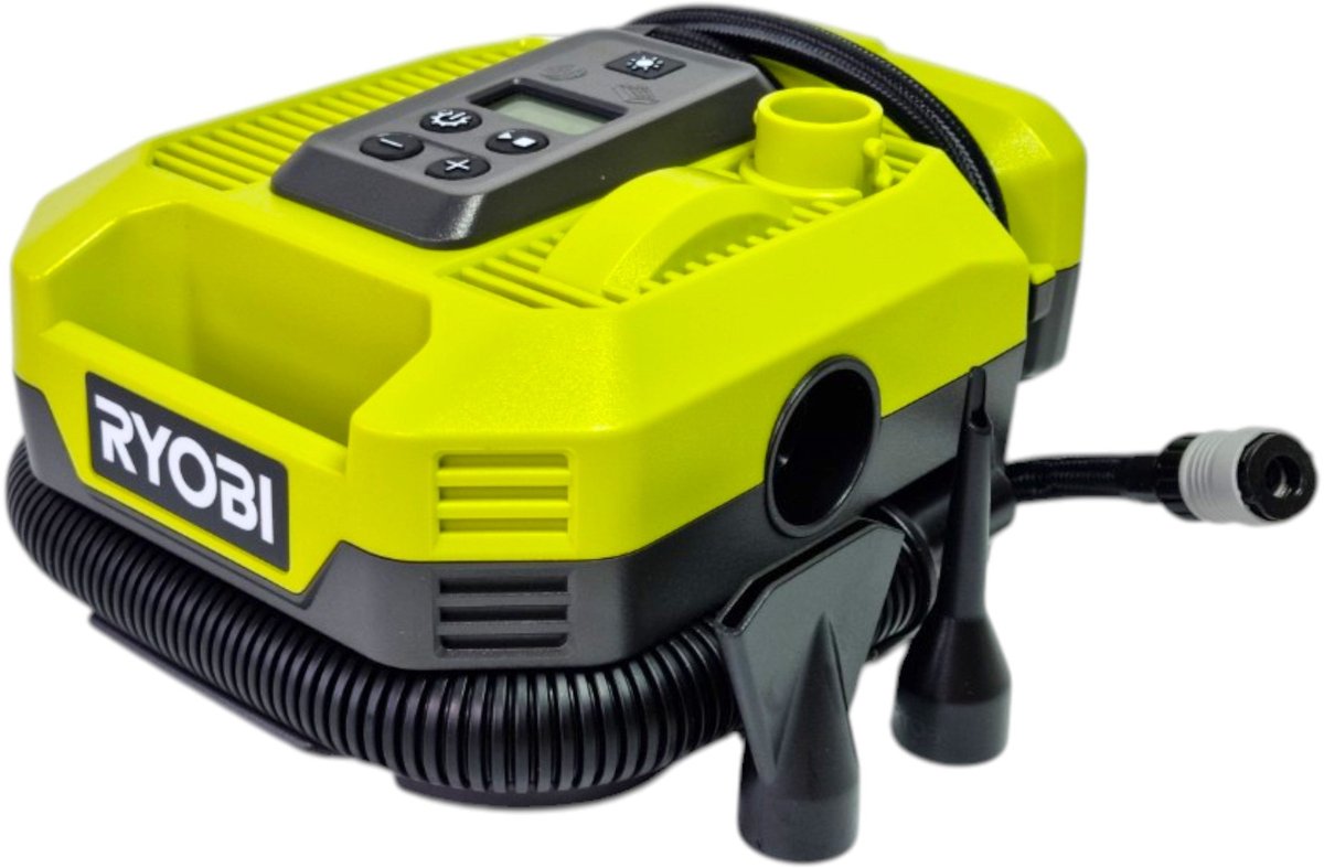 Ryobi one+ series - compresor portátil - 18v - alta presión - pantalla digital