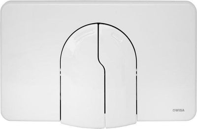 Wisa 2100 control plate dual flush white