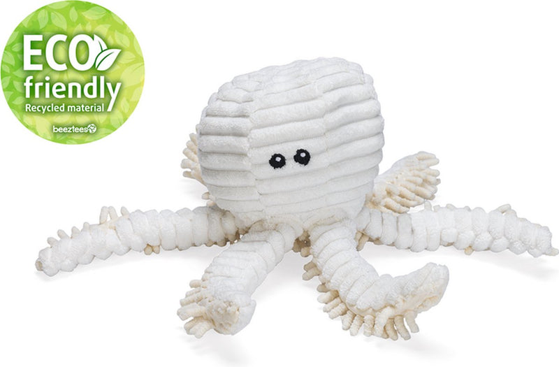 Beeztees eco hondenknuffel octopus okki - hondenspeelgoed - 26 x 13 x 13 cm