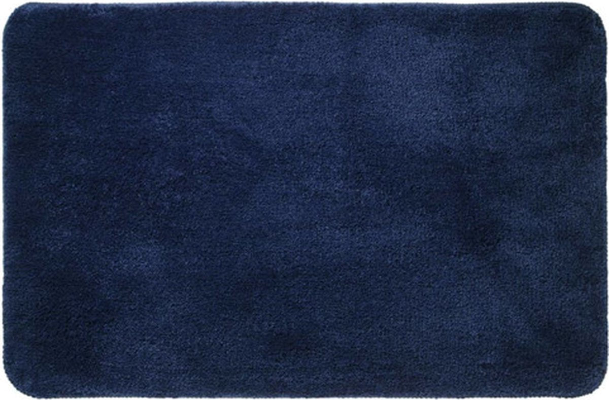 Sealskin - angora badmat 60x90 cm - polyester - donkerblauw