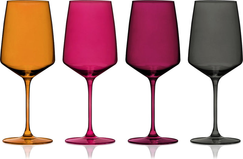 Bicchiere da vino Viski Reserve Nouveau - cristallo - 650 ml - 4 pezzi - tramonto