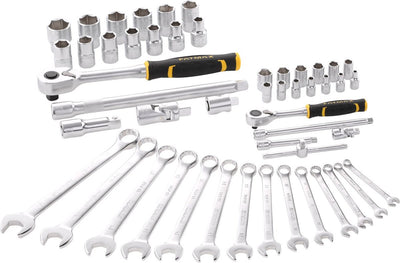 Llave de vaso Stanley Fatmax - juego de llaves combinadas 1 4 + 1 2 - 49 piezas