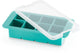 Lékué ijsblokjesvorm xl met deksel - vierkant - turquoise
