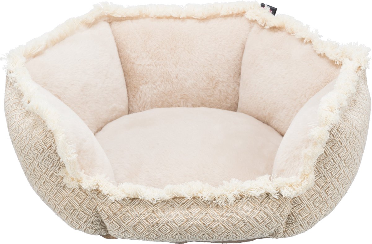 Canasta de perros trixie boho angular beige