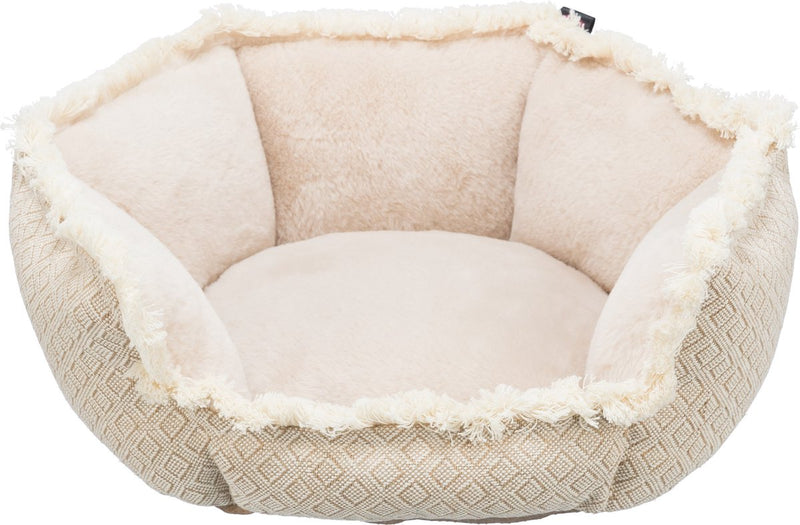 Canasta de perros trixie boho angular beige