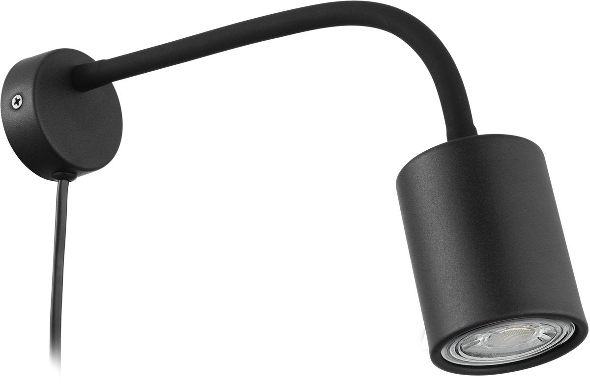 Faretto da superficie Eglo portella - gu10 - acciaio - nero