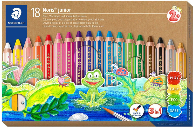 Staedtler noris junior - Matita colorata 3 in 1 - set 18 pz