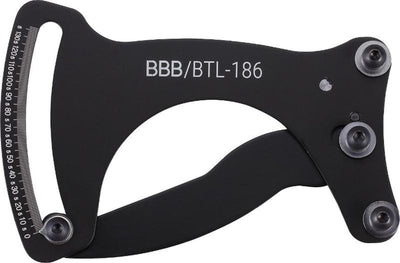 Tensor de radios con medidor de tensión para ciclismo bbb - para todos los radios - medidor de tensión de radios preciso para bicicleta - negro - herramientas para bicicleta - btl-186