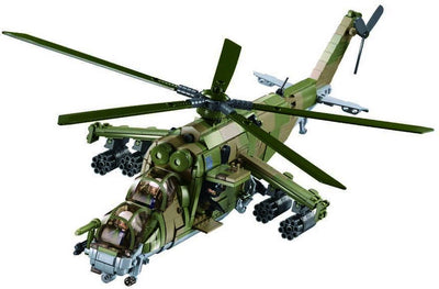 Cannoniera Mi-24s 3 in 1 1 35 mattoncini modello esercito sluban (m38-b1137)