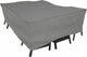 Eurotrail funda impermeable para mesa de jardín con sillas, funda para grupo de asientos, cantonic 225x175x100cm, gris