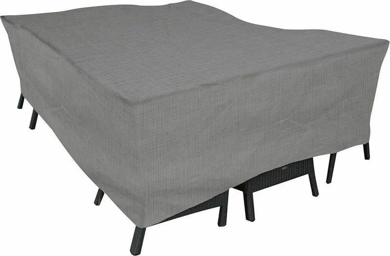 Eurotrail funda impermeable para mesa de jardín con sillas, funda para grupo de asientos, cantonic 225x175x100cm, gris