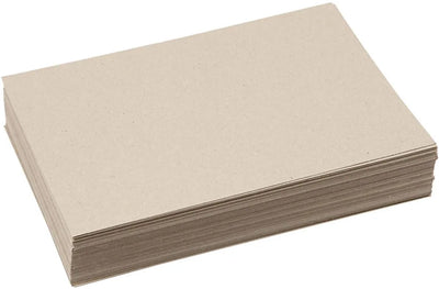Creativ company cartone riciclato, a4, foglio 210x297 mm, 225 gr, grigio marrone, 125 fogli 1 scatola