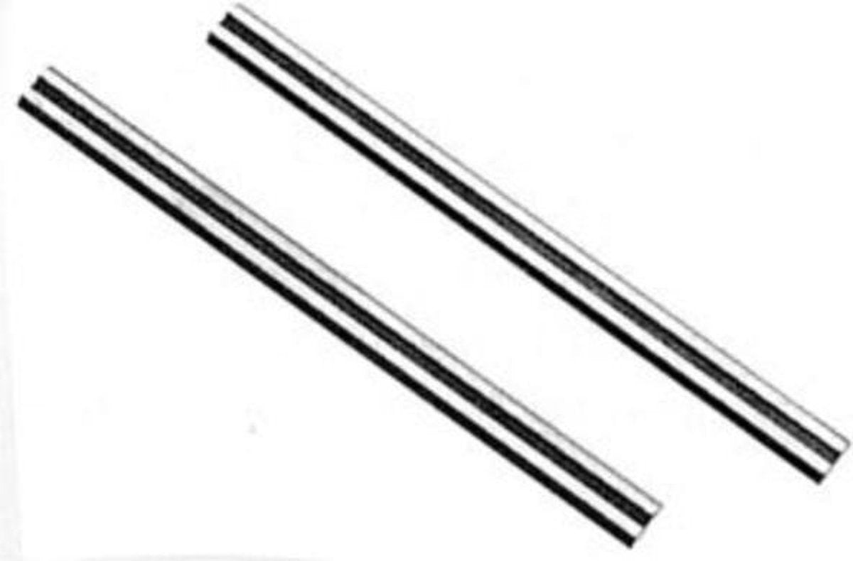 Wolfcraft - schaafmessen 2 stuks - 75,5 mm - schaafmachine messen vervangen - 4110000