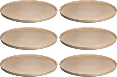 Piatto Leonardo roma 27 cm albicocca - set 6