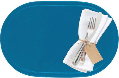 Westmark juego de 4 manteles individuales, 45,5 x 29 cm, vinilo, azul celeste, colección saleen: fun