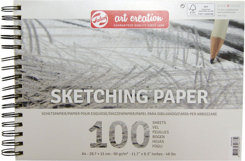 Talens Art Creation Sketch Papier 29.7x21cm 90g 100 fogli