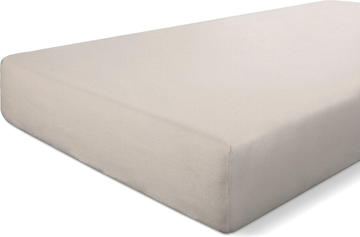 Lenzuolo con angoli Walra in cotone croccante - 180x200 - 100% cotone - sabbia