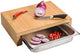 Tabla de cortar de madera de bambú Kesper fsc® con 1 cajón de acero inoxidable - Tabla de cortar elevada 2 en 1 con 1 cajón extensible de acero inoxidable en la parte delantera (bandejas recolectoras) - dimensiones. 37,5x27,5x9,5cm.