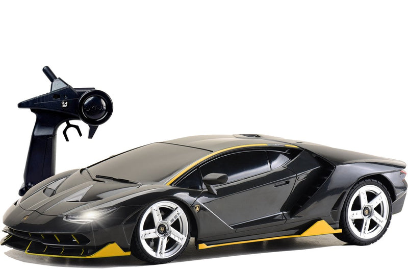 Gear2play rc lamborghini centenario negro 1:12 - coche controlable - 2,4 ghz con iluminación