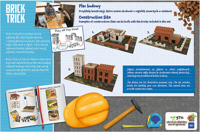 Set da costruzione con mattoncini XL Cantiere: giocattoli creativi con veri mattoni.