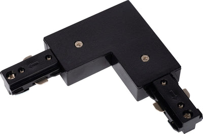 Conector L Lucide para riel - Iluminación para riel con sistema de riel monofásico - izquierda - negro (extensión)