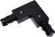 Conector L Lucide para riel - Iluminación para riel con sistema de riel monofásico - izquierda - negro (extensión)
