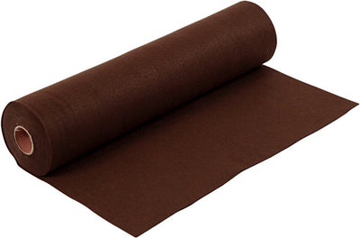 Feltro hobby Creative Company, l: 45 cm, spess. 1,5-2 mm, 180-200 g, marrone, 5 m 1 rotolo