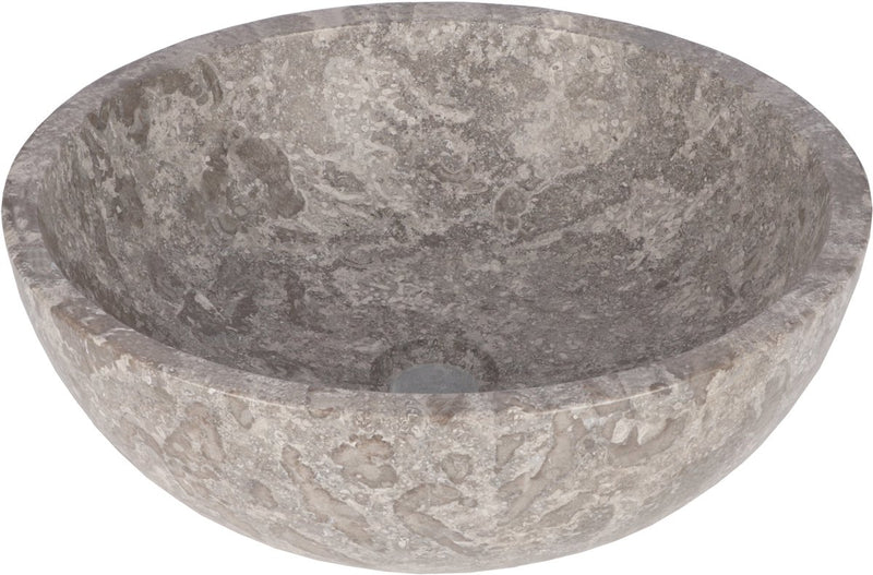 Lavabo Differnz boomer - 21x12cm - redondo - mármol - gris