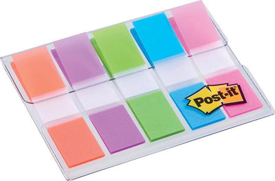 Post-it index - 5 colors - 11.9 x 43.2 mm - 100 tabs