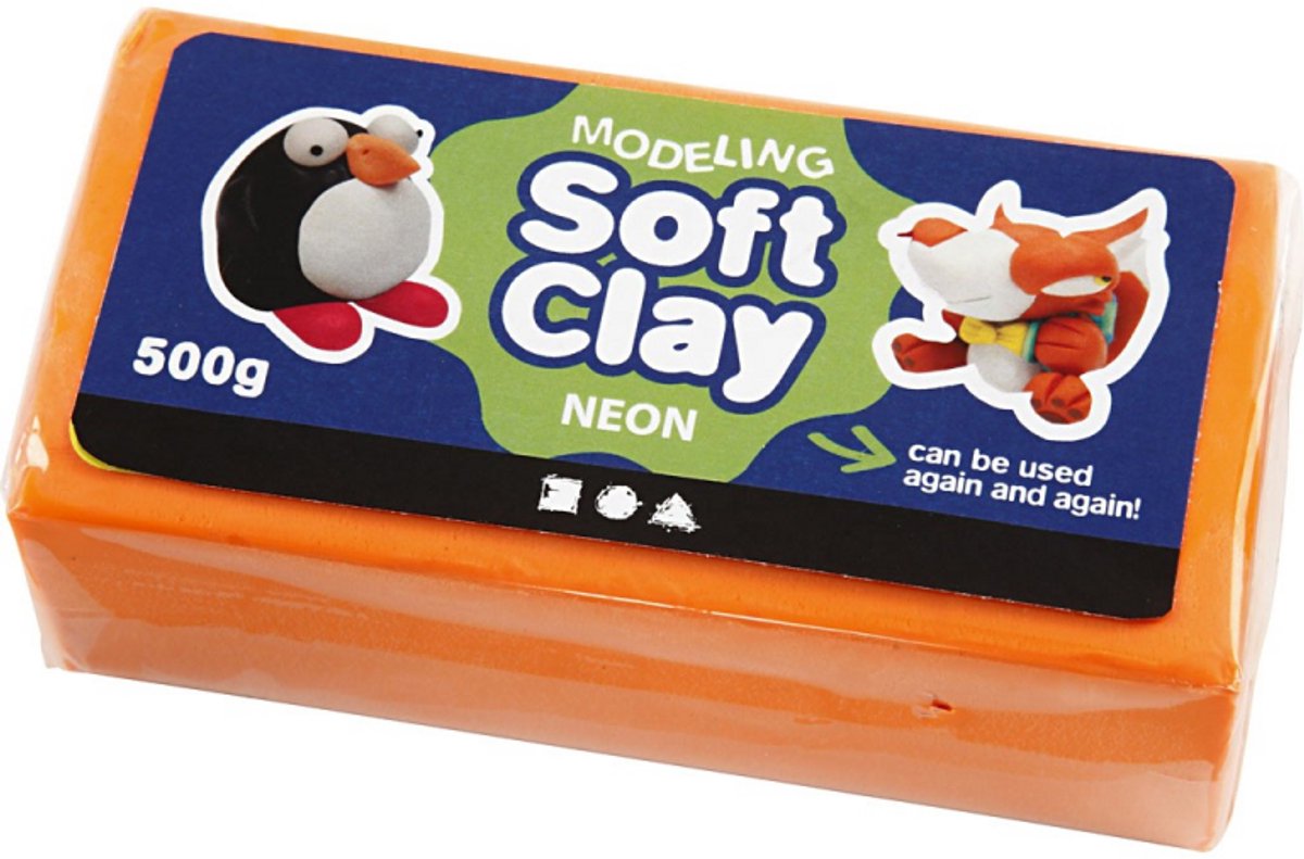 Clay morbido - Neon Orange, 500gr.
