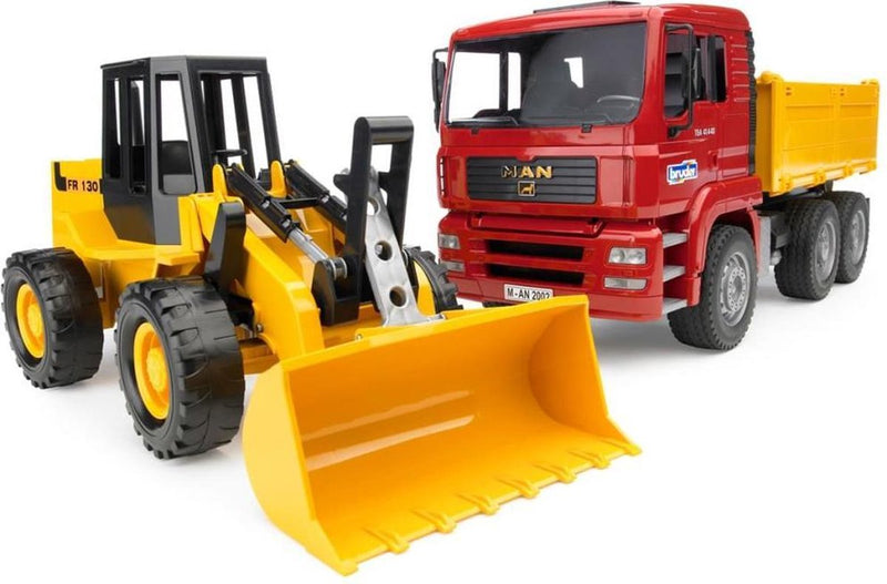 Bruder Man Tga Kiepauto con caricatore di ruote FR130