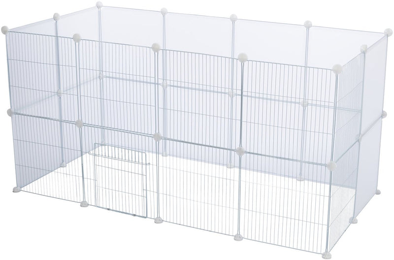 Paneles de extensión Trixie - plástico blanco 35x35 cm - 4 piezas con material de montaje