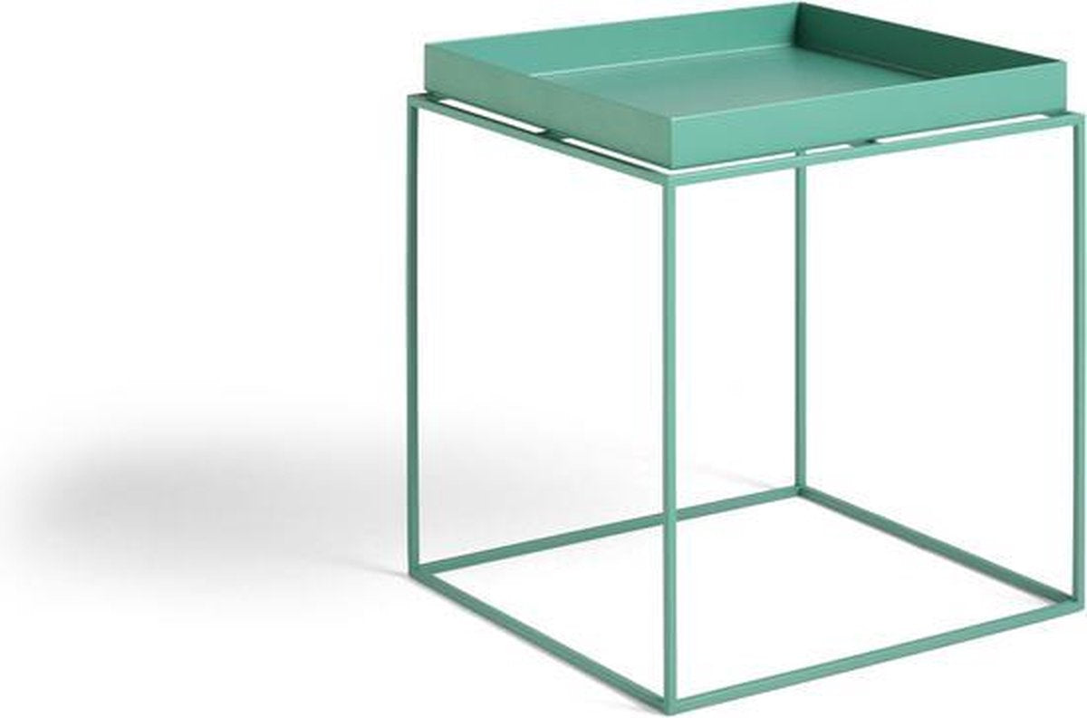 Hay tray table - peppermint green - 40 x 44 x 40 cm