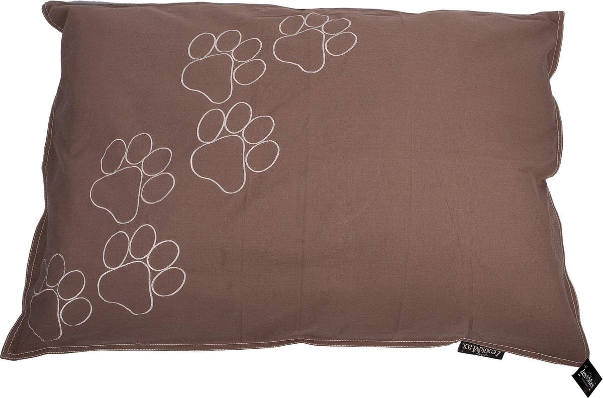 Cuscino per cani Lex max piedi felici tortora - 100 x 70 cm