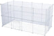 Paneles de extensión Trixie - plástico blanco 35x35 cm - 4 piezas con material de montaje