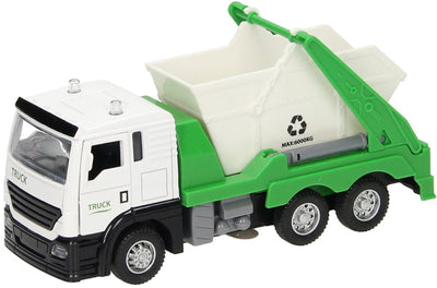 truck with waste container light sound