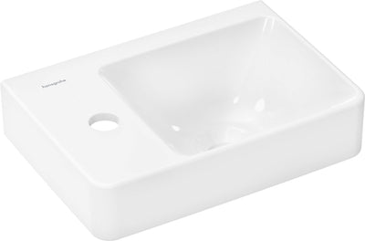 Hansgrohe xelu q - fontana - con mensola sinistra - 360 250 - con foro per rubinetto - senza troppopieno - bianco