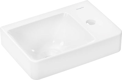 Hansgrohe xelu q - fontana - con mensola destra - 360 250 - con foro per rubinetto - senza troppopieno - bianco