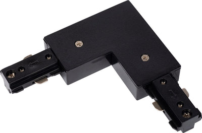 Conector L Lucide para carril - Sistema de iluminación para carril monofásico - derecho - negro (extensión)