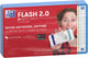 Oxford flash 2.0 - flashcard - quadretti 5mm - a7 - bordo turchese - 80 pezzi